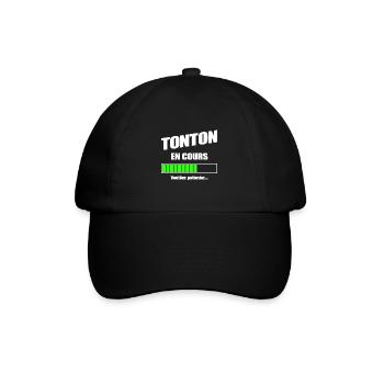 TONTON EN COURS - FUTUR TONTON - Casquette classique - noir/noir - Devant