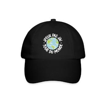 J'peux pas j'ai tour du monde - Casquette classique - noir/noir - Devant
