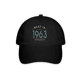 made in 1963 anniversaire 59 ans cadeau humour - Casquette classique - noir/noir - Devant