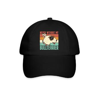 Never without my Bull Terrier - Baseball Cap - black/black - Front