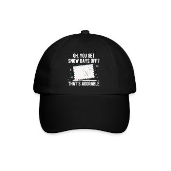 Briefträger Und Paket-Zusteller Für Postboten - Baseballkappe - Schwarz/Schwarz - Vorne