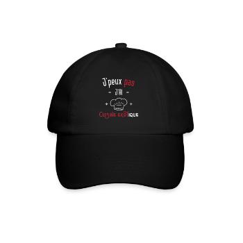 j'peux pas j'ai cuisine exotique - Casquette classique - noir/noir - Devant
