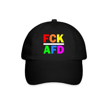 Fck afd - Baseballkappe - Schwarz/Schwarz - Vorne