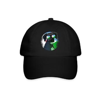 Dschibuti - Baseballkappe - Schwarz/Schwarz - Vorne