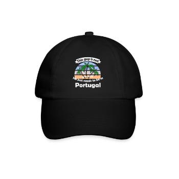 Les vacances au Portugal - Casquette classique - noir/noir - Devant