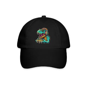 T Rex Dinosaur Gaming - Casquette classique - noir/noir - Devant