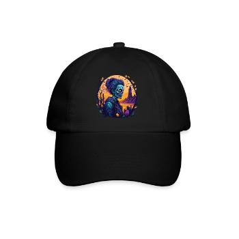 Gruseliges Halloween-partykostüm Zombie - Baseball Cap - black/black - Front