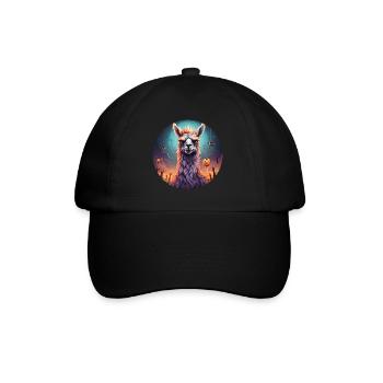 Gruseliges Halloween-party-kostüm, Zombie-lama - Casquette classique - noir/noir - Devant