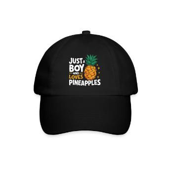 Ananas Fruit tropical hawaïen - Casquette classique - noir/noir - Devant