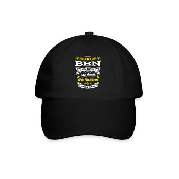 BEN UN NOM UNE FIERTÉ AUCUN RIVAL - Casquette classique - noir/noir - Devant