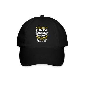 IAN UN NOM UNE FIERTÉ AUCUN RIVAL - Casquette classique - noir/noir - Devant