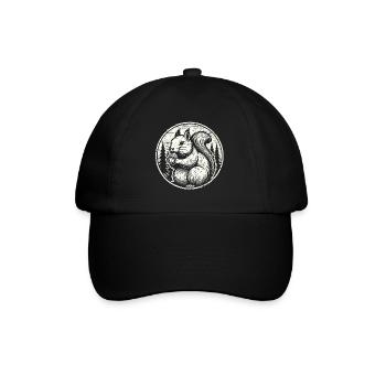 Squirrel - Baseball Cap - black/black - Front