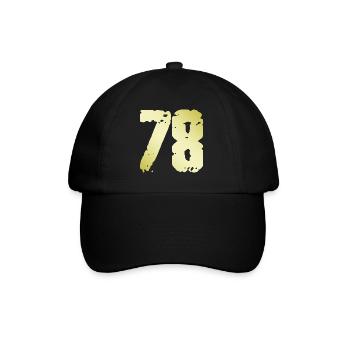 78 Number Vintage - Baseball Cap - black/black - Front
