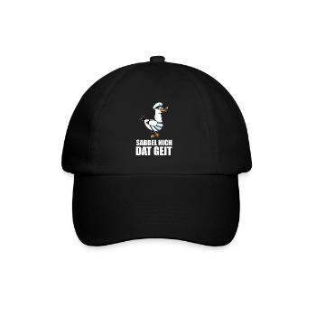 Sabbel nich Möwe Hamburg Bremen North German North - Baseball Cap - black/black - Front