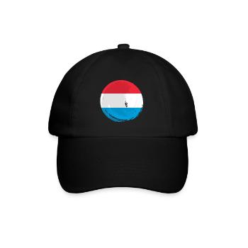 Drapeau luxembourgeois Drapeau luxembourgeois Accueil - Casquette classique - noir/noir - Devant