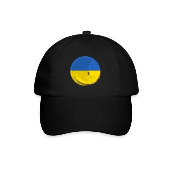 Drapeau de l’Ukraine Vintage Drapeau ukrainien d’occasion Look - Casquette classique - noir/noir - Devant