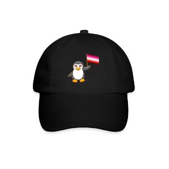 Mois de la Gay Pride Antarctique Animal Penguin Lesbienne LGBT - Casquette classique - noir/noir - Devant