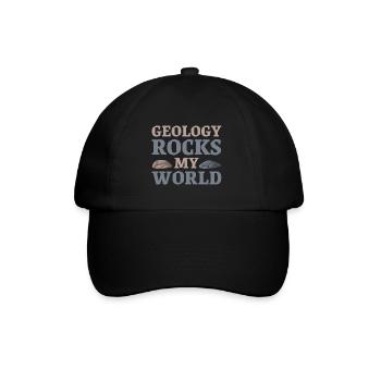 Geology Rocks My World - Baseball Cap - black/black - Front