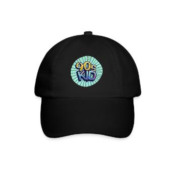 90s kid nineties - Baseball Cap - black/black - Front