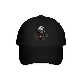 Forêt animale d’aigle à tête blanche - Casquette classique - noir/noir - Devant