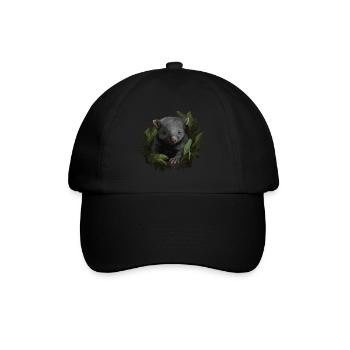 Wombat Baby Australie - Casquette classique - noir/noir - Devant