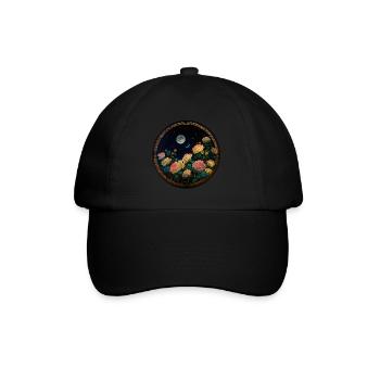 Rose - Baseballkappe - Schwarz/Schwarz - Vorne
