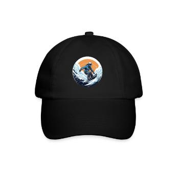 Snowboard ou ski puis après-ski - Casquette classique - noir/noir - Devant
