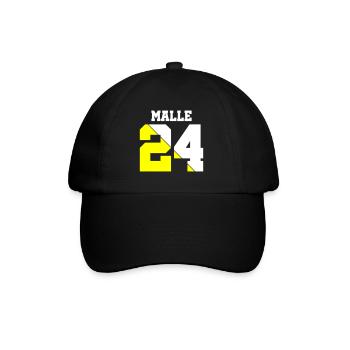 Malle 24 - Casquette classique - noir/noir - Devant