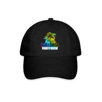 Mallorca Party Crew Colorful - Baseball Cap - black/black - Front