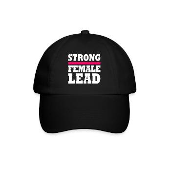 Strong female lead - Baseball Cap - black/black - Front
