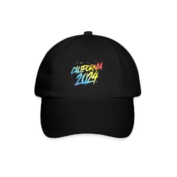 L’équipe colorée des fêtes de Californie 2024 - Casquette classique - noir/noir - Devant