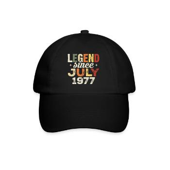 Cadeau d’anniversaire de juillet 1977 Anniversaire de juillet 1977 - Casquette classique - noir/noir - Devant