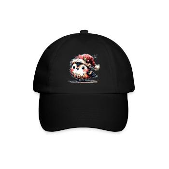 Christmas bird - Baseball Cap - black/black - Front