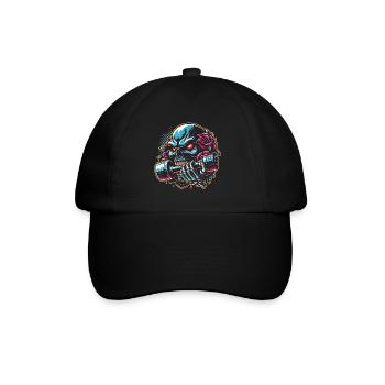 Crâne avec Pentagramme Entraînement Haltère Musculation - Casquette classique - noir/noir - Devant