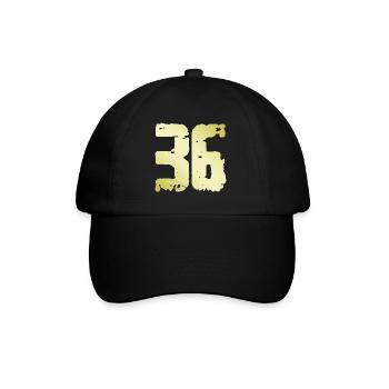 36 Number Vintage - Baseball Cap - black/black - Front