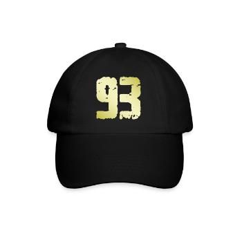 93 Number Vintage - Baseball Cap - black/black - Front