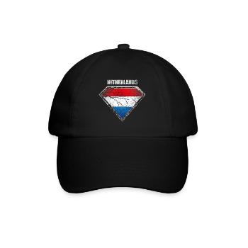 Symbole du drapeau du super-héros des Pays-Bas - Casquette classique - noir/noir - Devant