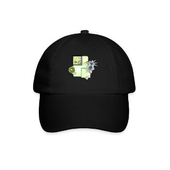 Green aesthetic pictures shirts hoodies etc mild - Baseball Cap - black/black - Front