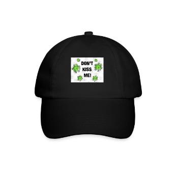 Ne m’embrasse pas Vêtements drôles pour bébé Virus Corona - Casquette classique - noir/noir - Devant