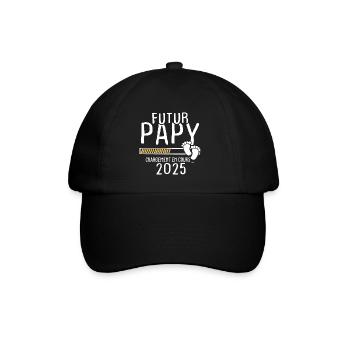 Futur Papy 2025 - Casquette classique - noir/noir - Devant