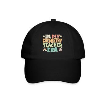 À l’époque de mon professeur de chimie - Casquette classique - noir/noir - Devant