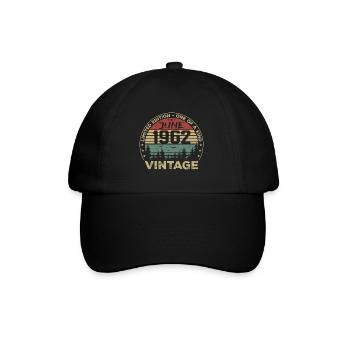 Gift June 1962 Birthday June 1962 June 1962 - Baseball Cap - black/black - Front