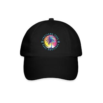 Visite de la Thaïlande Palmiers Colorés - Casquette classique - noir/noir - Devant