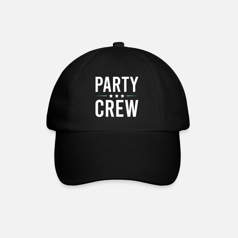 Party Crew - Baseballkappe - Schwarz/Schwarz