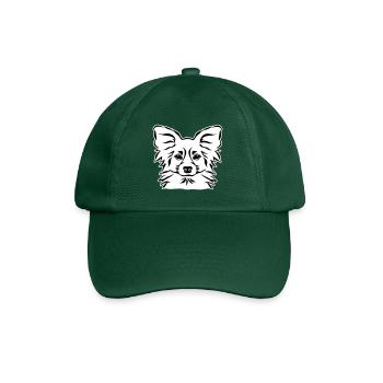 Papillon - Baseballkappe - Flaschengrün - Vorne