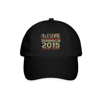 The legends were born in 2015 Vintage 2015 - Baseball Cap - black/black - Front