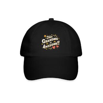 Un design accrocheur et cool pour la meilleure grand-mère - Casquette classique - noir/noir - Devant