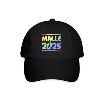 Malle 2025 Bunt - Baseballkappe - Schwarz/Schwarz - Vorne