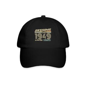 Vintage 1949 Rétro - Cadeau D’anniversaire 1949 - Casquette classique - noir/noir - Devant