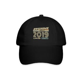 Vintage 2019 Retro - 2019 Birthday Gift - Baseball Cap - black/black - Front